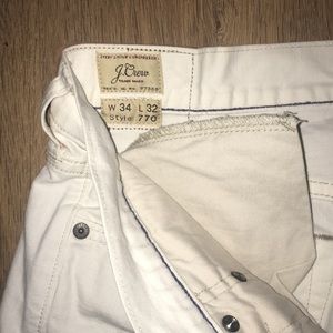 JCrew 770 Slim Fit White Jeans